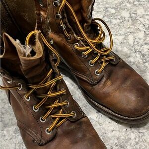 Red wing ladies lace up work boots,  size 9